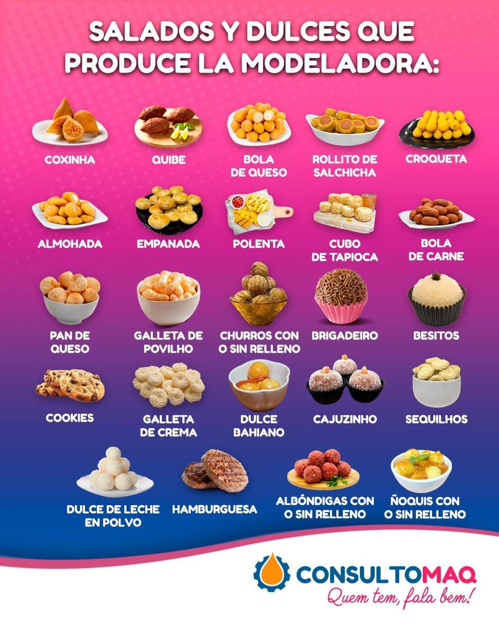 Más de 25 salados y dulces con la modeladora